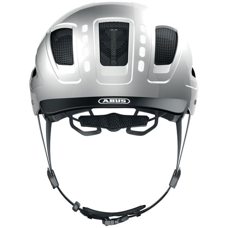 Casco ciclista Hyban 2.0 Led Signal Plata M 52-58cm