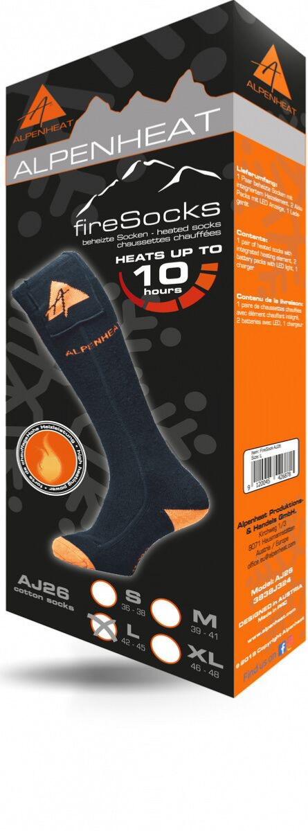 AJ26 Chaussettes chauffantes en coton - 45/48 2/4