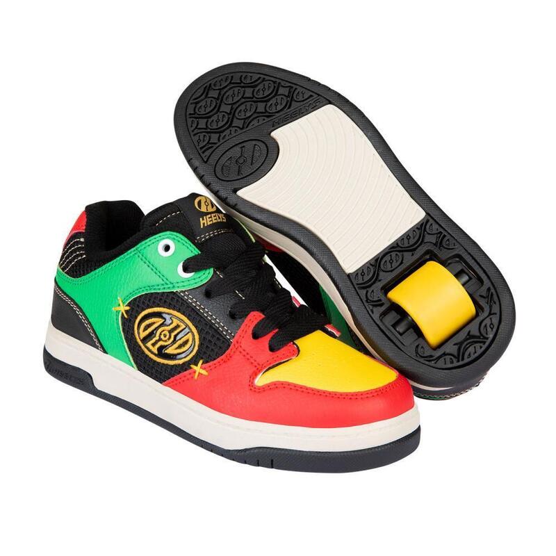 Cosmical Red/Black/Green/Yellow Kids Heely Shoe