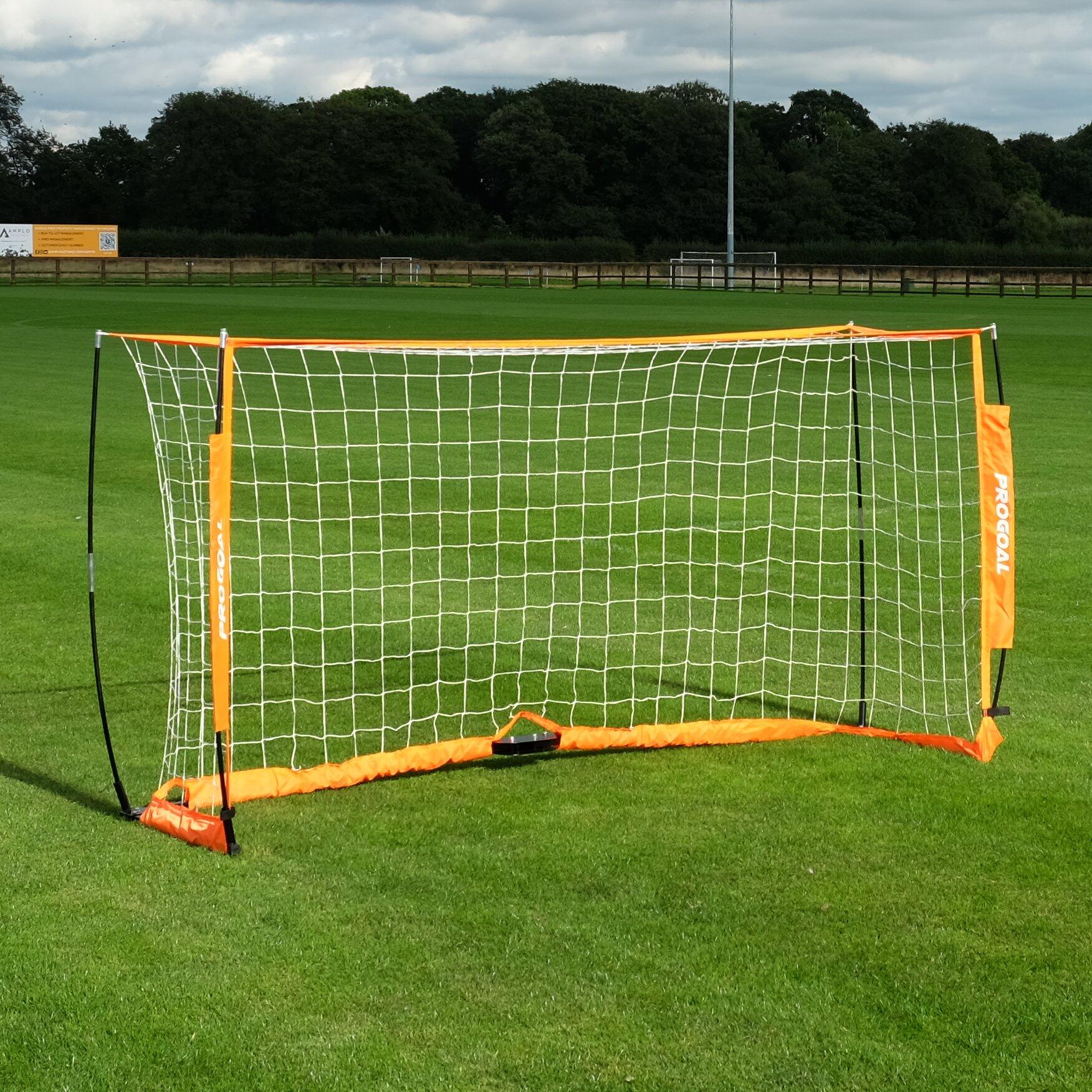 PROGOAL 8ft x 6ft PROGOAL Portable Football Goal with Carry Bag
