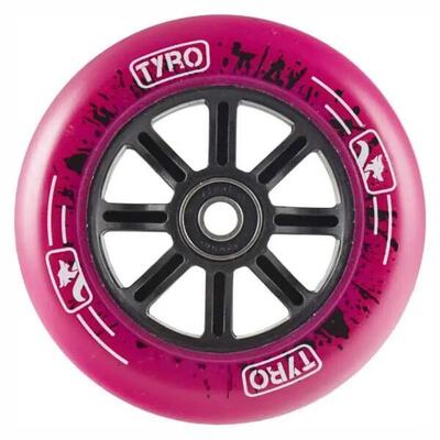 Longway tyro nylon kern stuntstep wiel - 100mm - roze