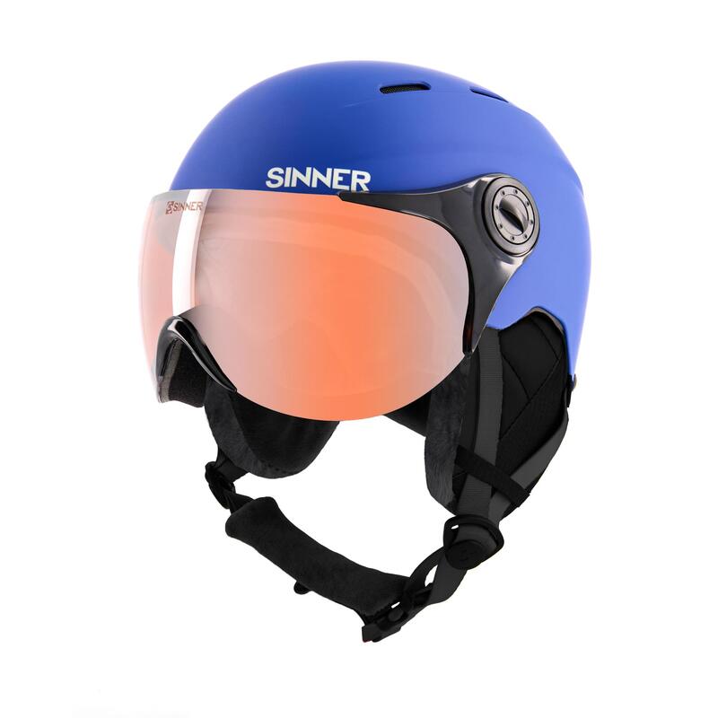 Casti Ski/Snowboard Sinner Typhoon Visor, Albastru Mat, L