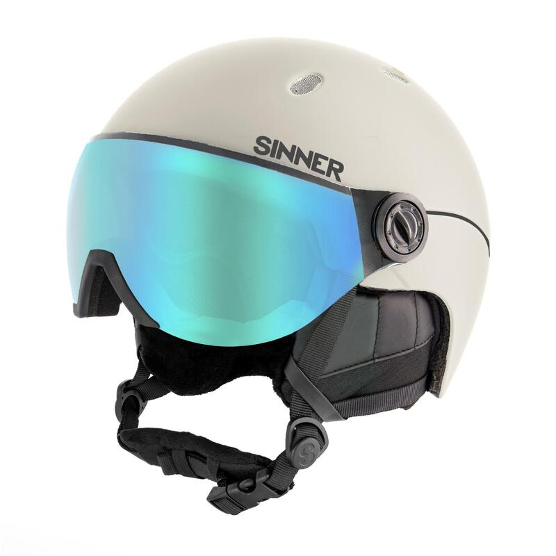 Sinner Titan Visor sí/snowboard sisak, világosszürke, S