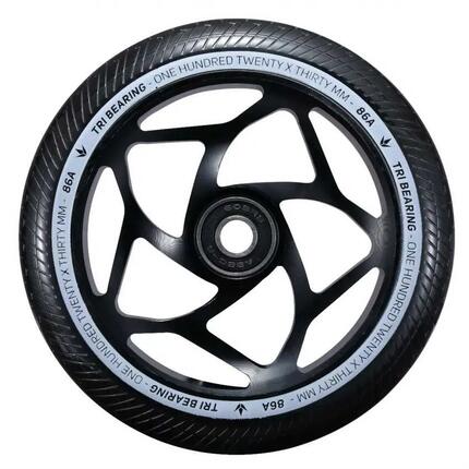 Roues Trottinette - Tri Bearing - 120 mm x 30 mm - Noir - Blunt Scooters