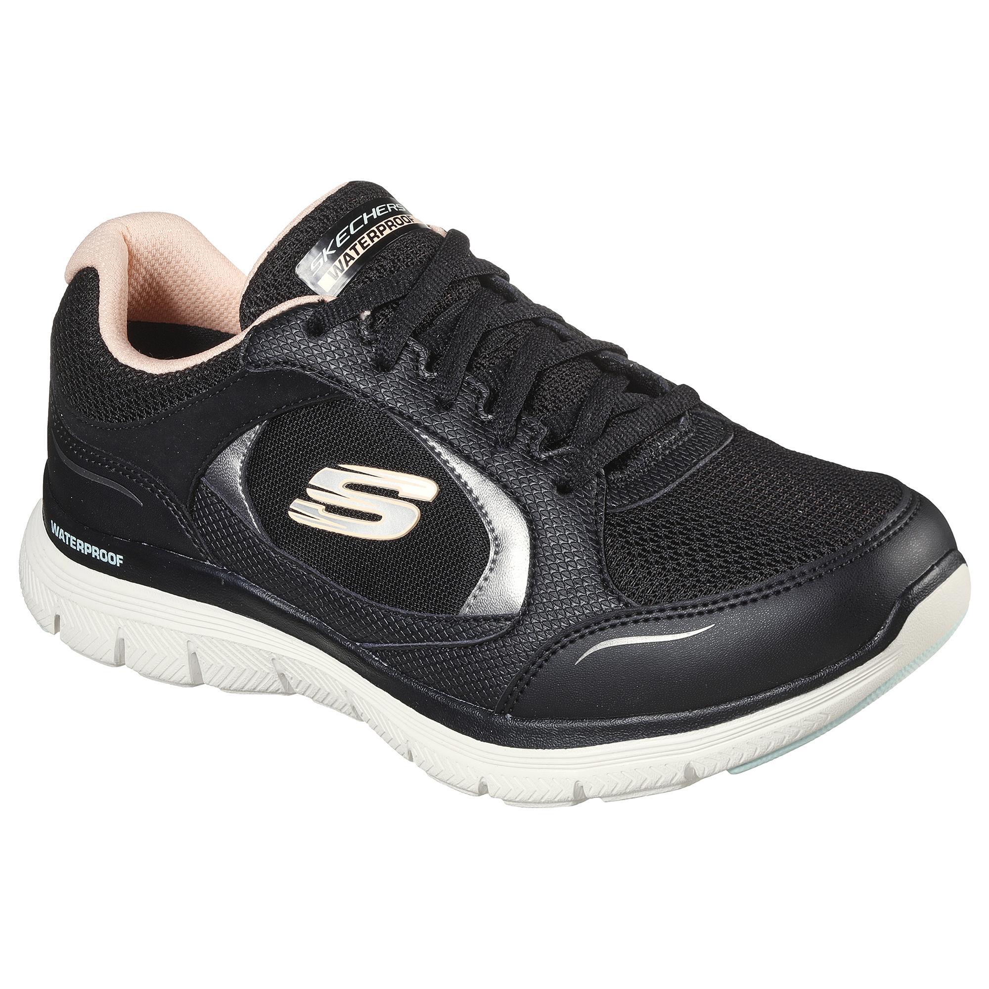 Sapatos de caminhada para mulher Skechers Flex Appeal 4.0 Preto 2/5