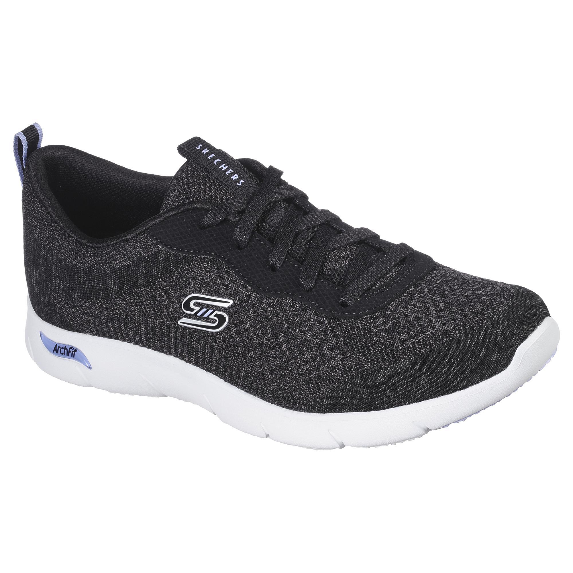 Sapatos de caminhada unisexo Skechers Arch Fit Refine Preto 2/5