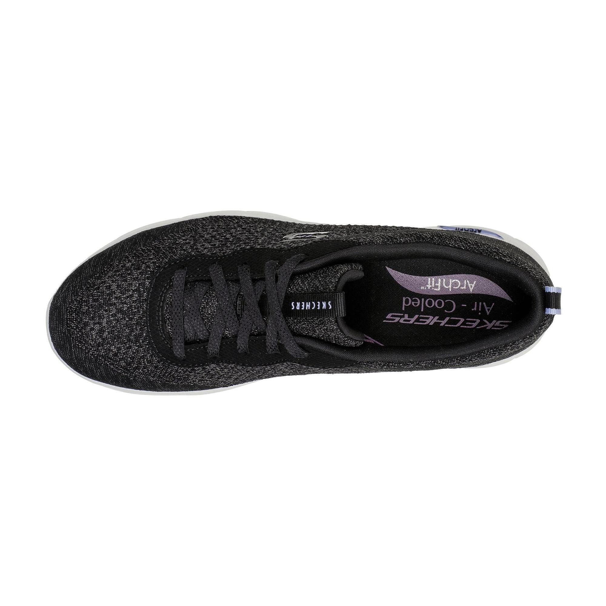 Sapatos de caminhada unisexo Skechers Arch Fit Refine Preto 3/5