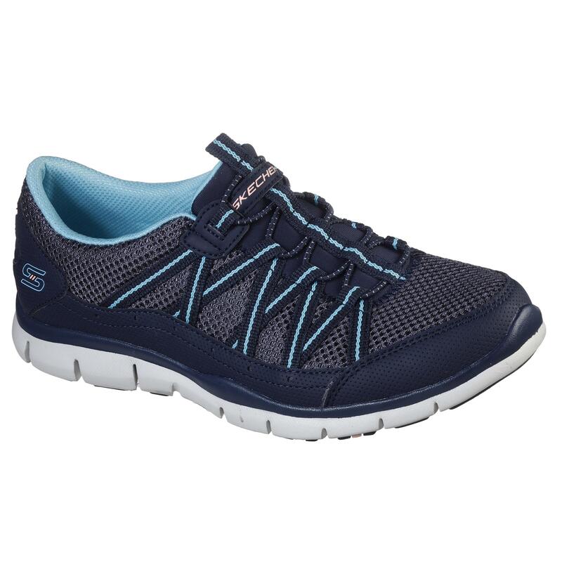 Zapatillas Caminar Unisex Skechers My Business 104061 Azul Marino