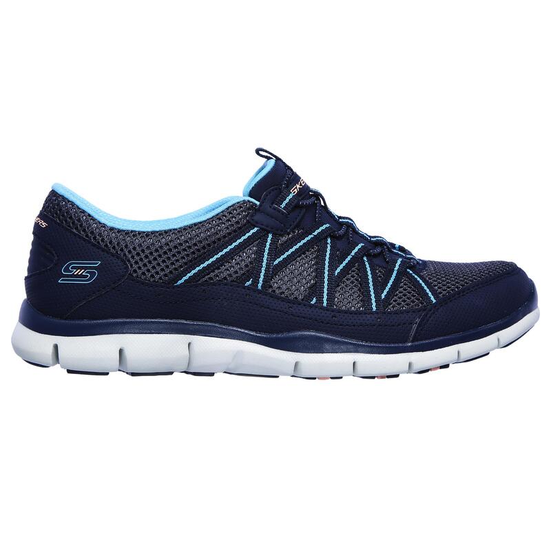 Zapatillas Caminar Unisex Skechers My Business 104061 Azul Marino