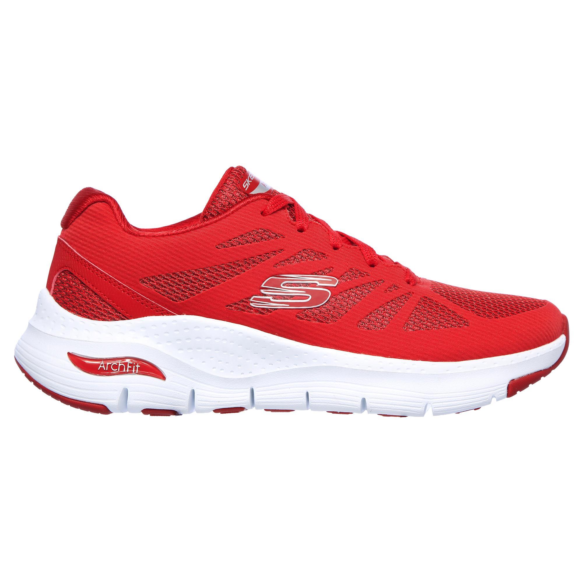 skechers boots mujer rojas