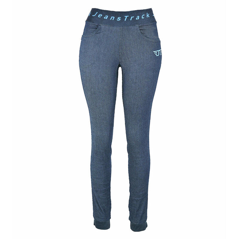 Pantalón Escalada para Mujer Jeanstrack Dena Jeans Dirty Azul