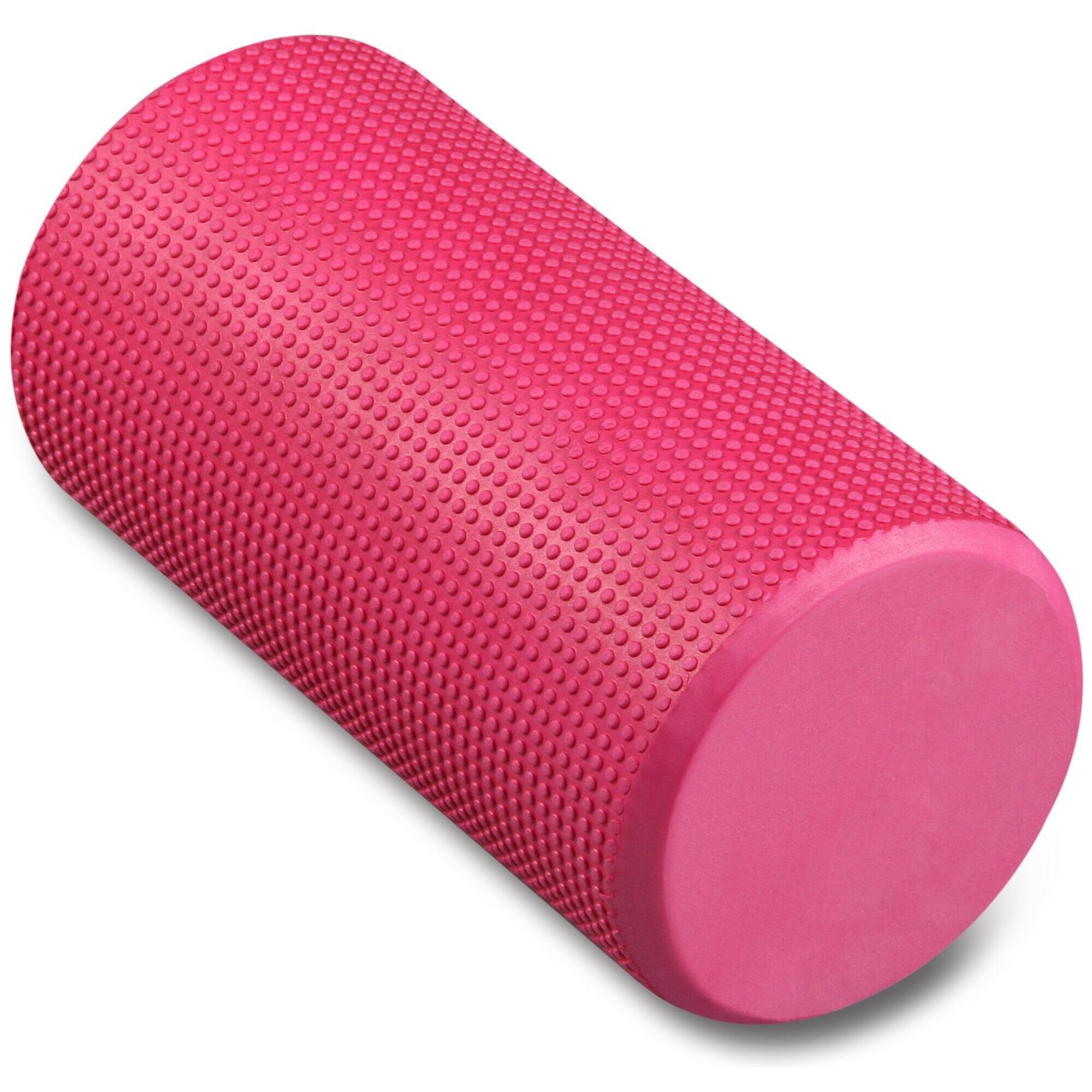 Rolo de Espuma Faom Roller Para Massagem, Yoga e Fitness INDIGO 30*15 cm Rosa