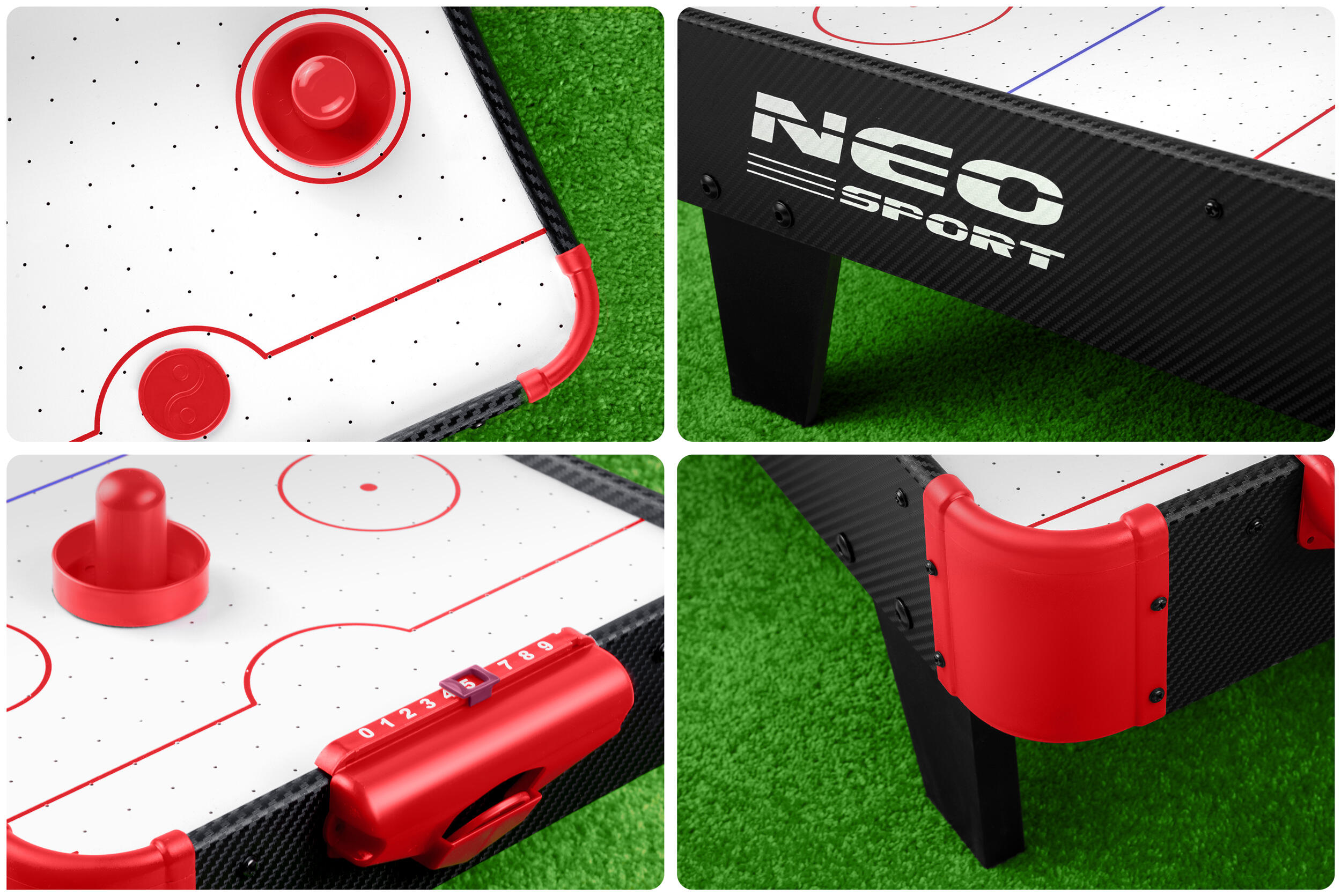 Tavolo Air Hockey adulto Neo-Sport Ns-424, Nero 4/5