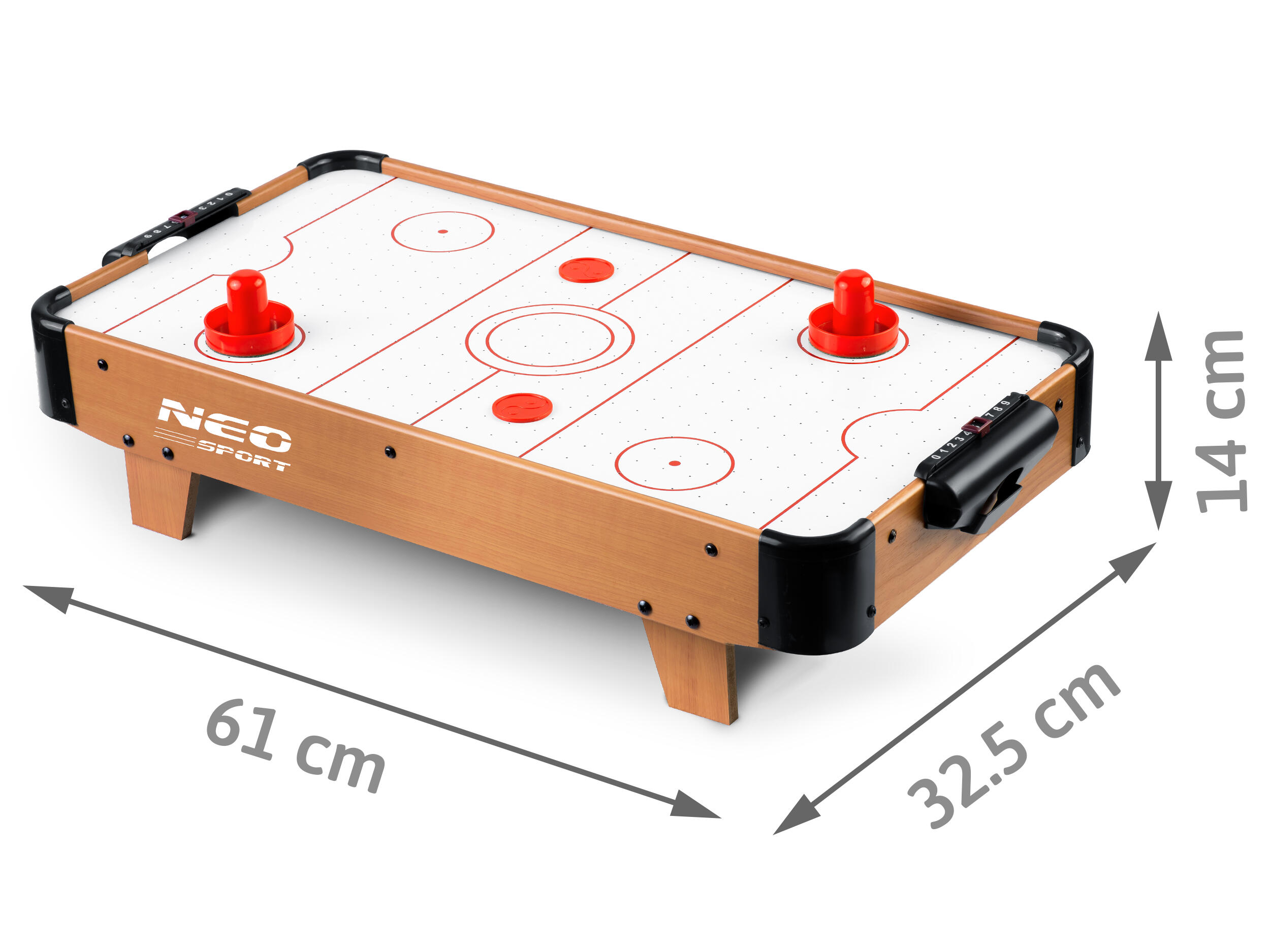 Mesa Air Hockey adulto Neo-Sport NS-421 marrón 5/5