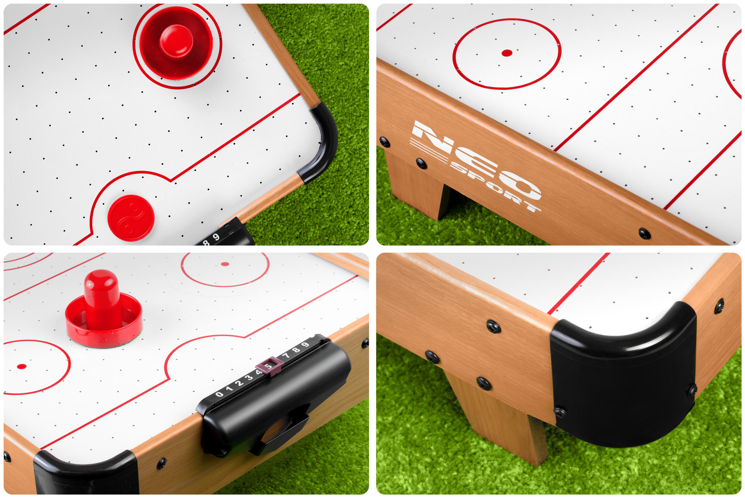 Mesa Air Hockey adulto Neo-Sport NS-421 marrón 4/5