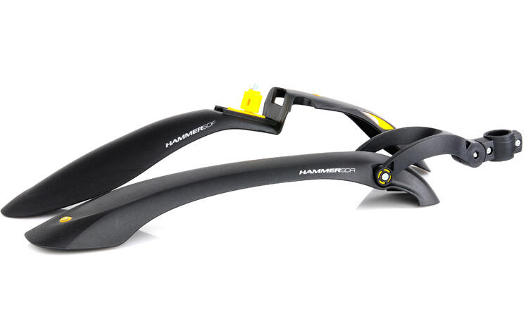 Błotniki Simpla HAMMER 1 24-29"  plastikowe białe odblaski komplet