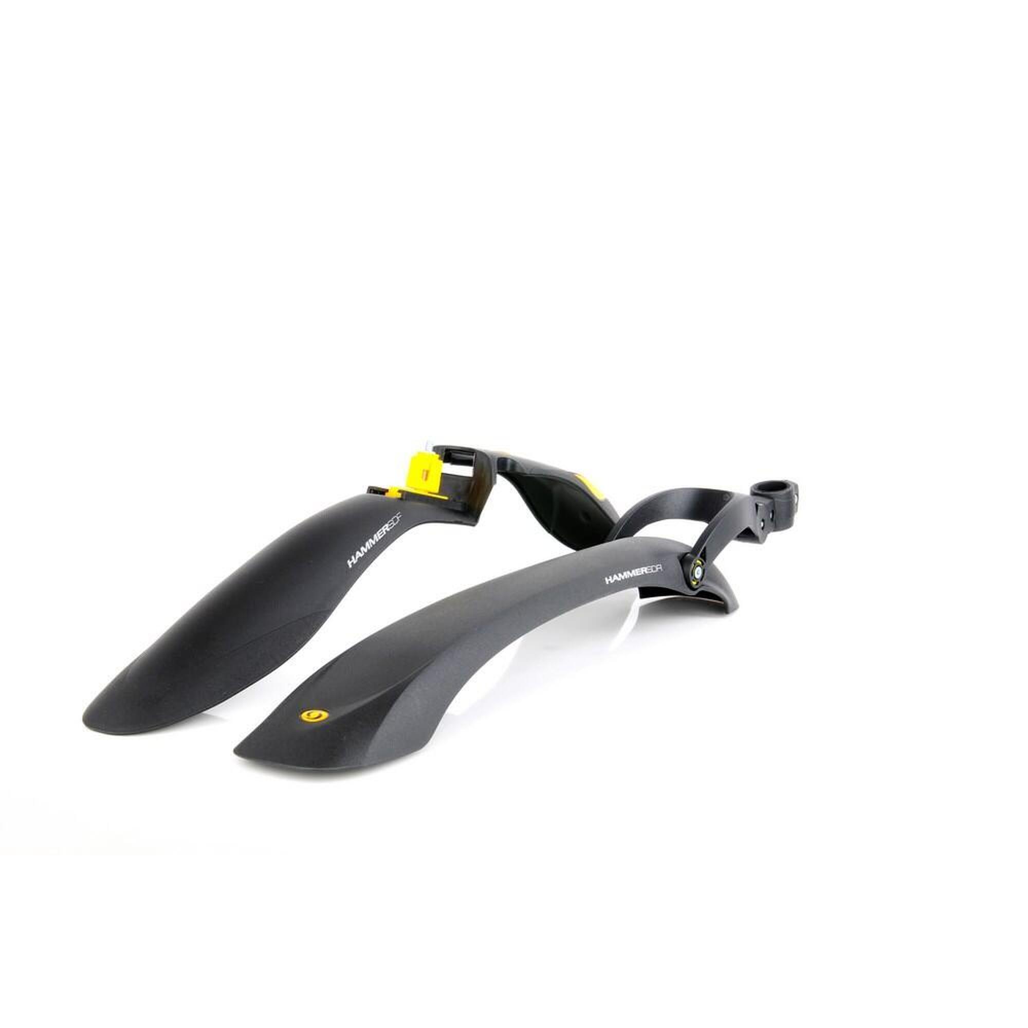 Błotniki Simpla HAMMER 1 24-29" plastikowe białe odblaski komplet