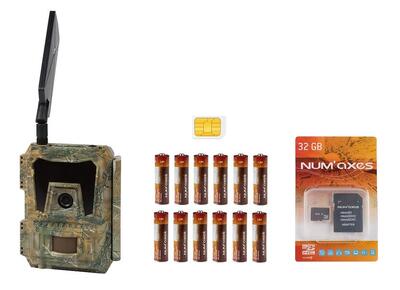 PIE1052 Camera Trap Pack + Batterie + Scheda SD + Scheda SIM