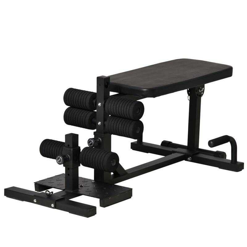 HomCom aparat fitness 3 in1,100x58x46cm, negru