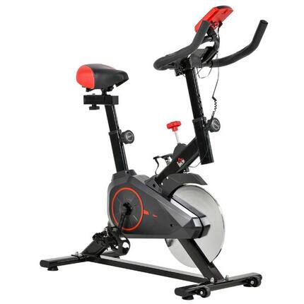HOMCOM Heimtrainer mit LCD-Display und Herzfrequenzsensor