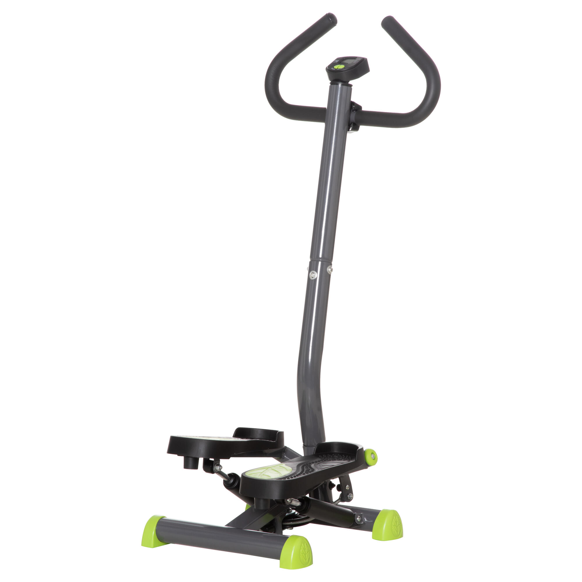 HOMCOM HOMCOM Stepper con Manubrio Monitor LCD e Pedali Antiscivolo in Acciaio e ABS