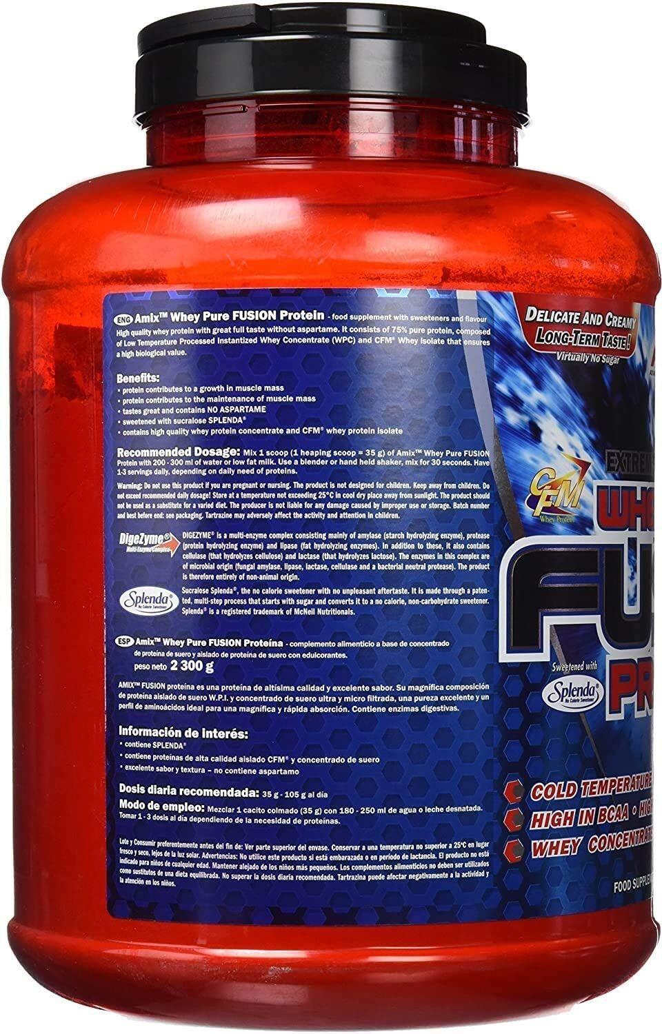 Amix Whey Pure Fusion 2,3 Kg - Proteína Isolada - Rápida Recuperación 2/6