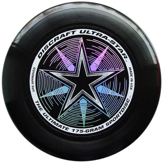 Disque Ultimate Frisbee - Ultra-Star noir adulte