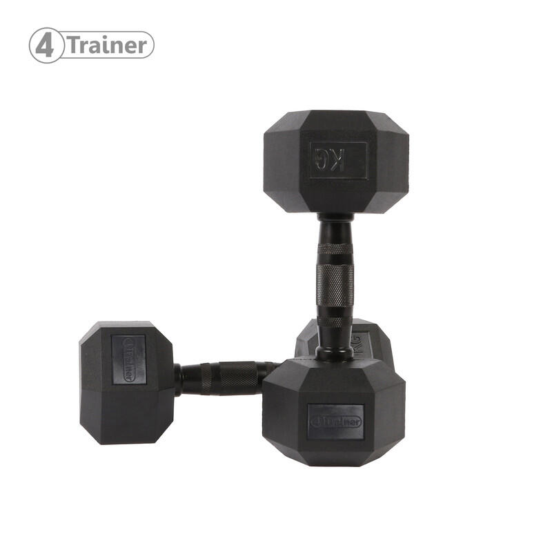 Haltère Hexagonale à l'unité - BL4CK 1KG - 4TRAINER 3/4
