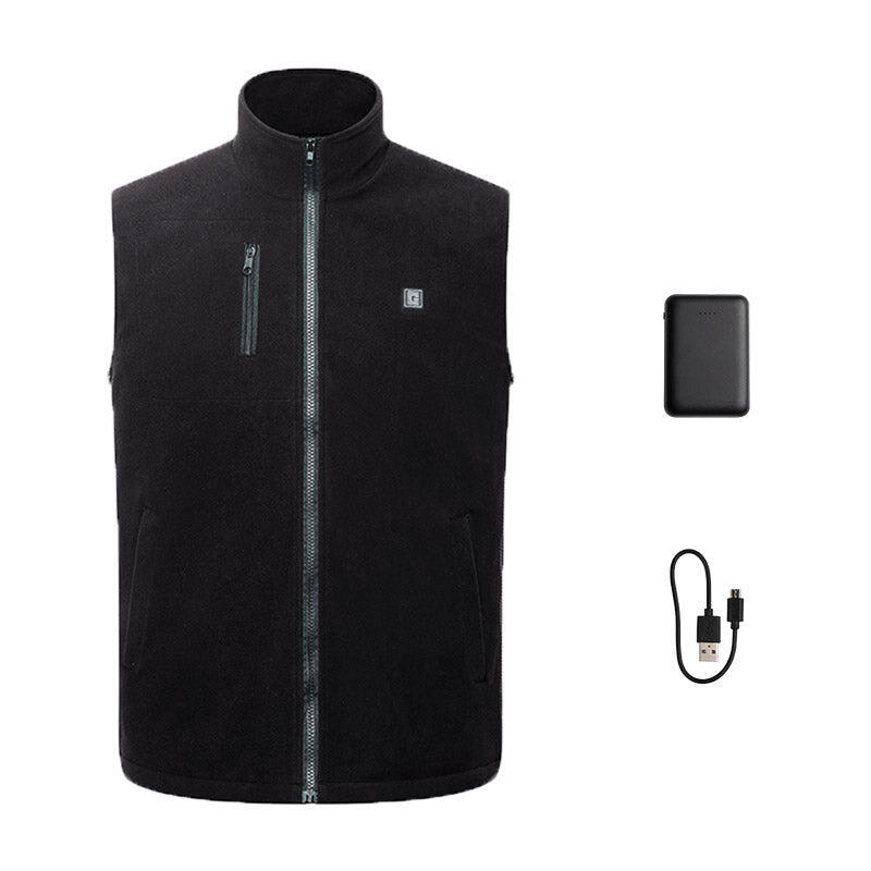 Mouwloos verwarmd fleece - 1 batterij Volwassene