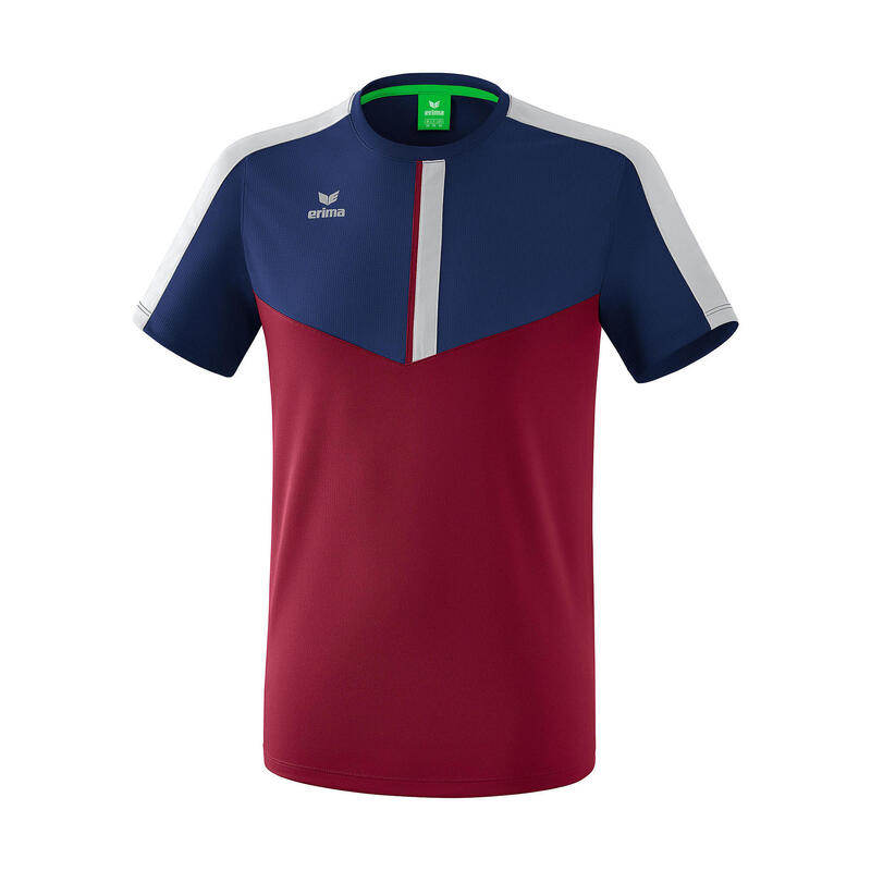 Tricou Squard Erima Navy/Visiniu/Gri