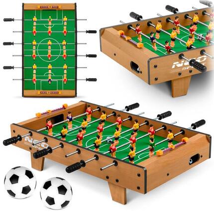 Babyfoot billard - Neo-Sport NS-436 marron adulte