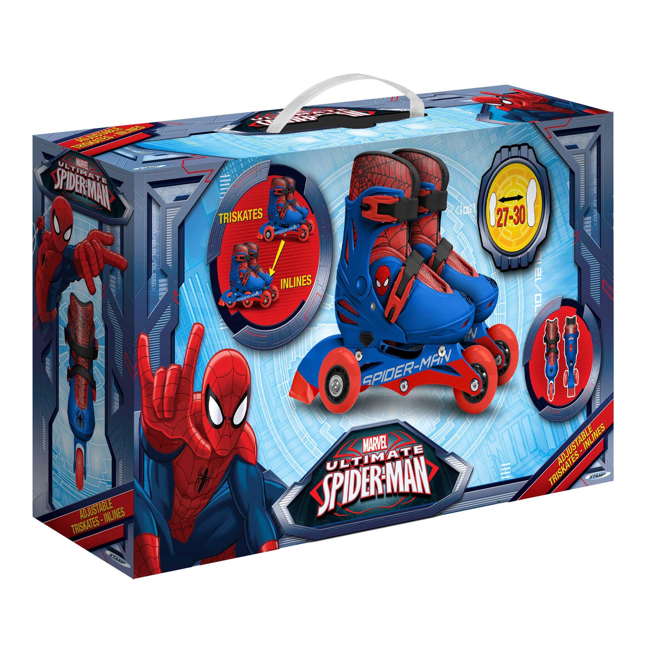Kinderschaatsen met 3 wielen Spider-Man EU27-30 Blauw 3/4