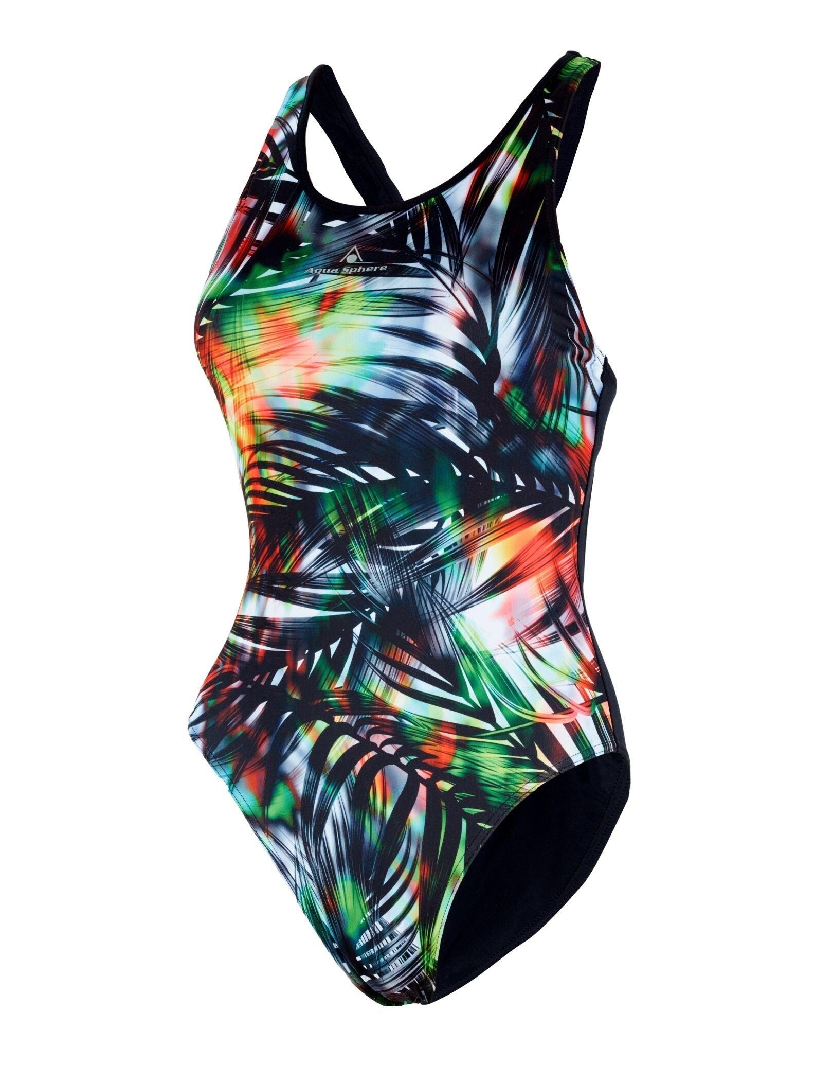 Maiô Aqua Sphere Miami - Preto/Multicolorido - Tamanho 36 3/6