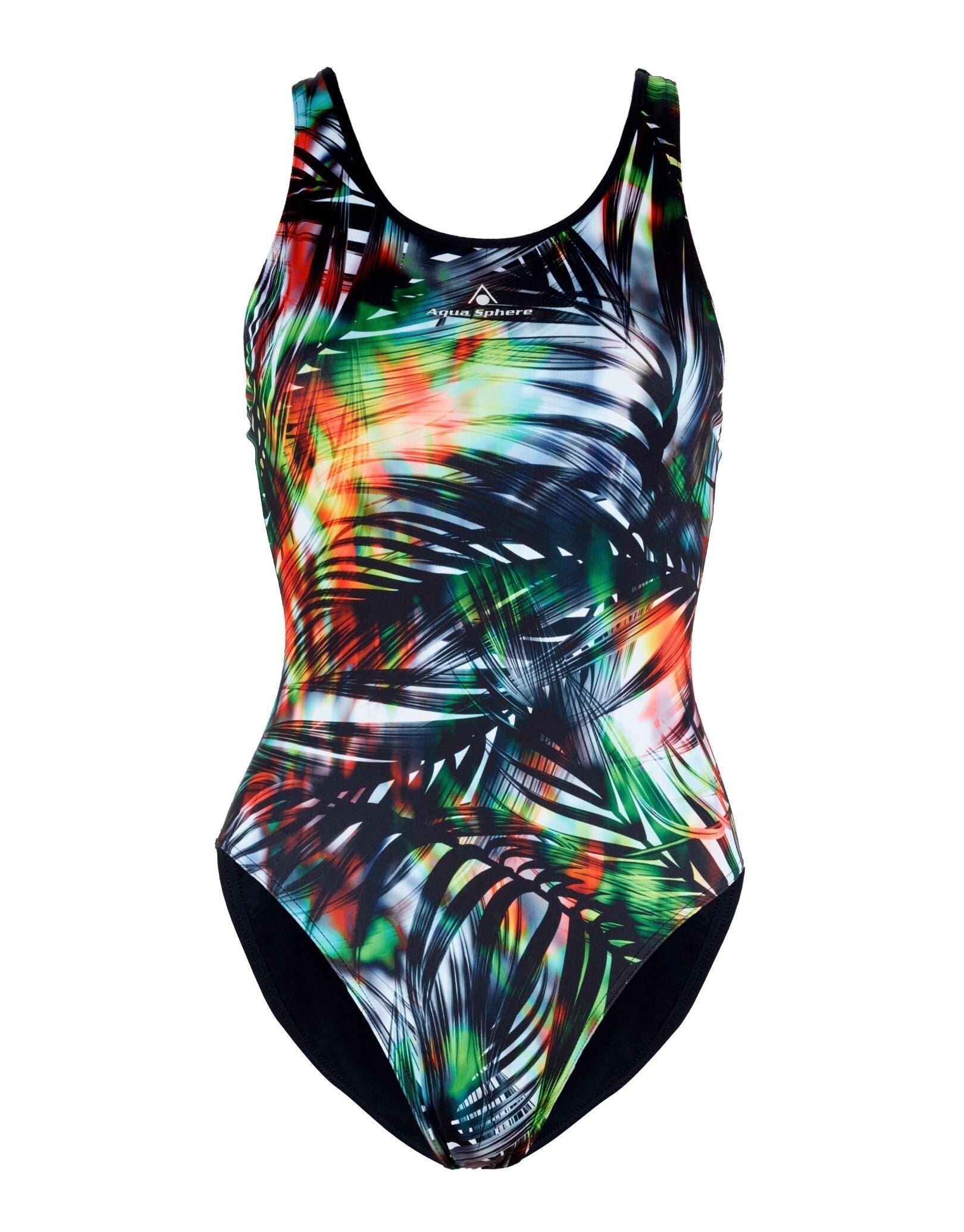 Maiô Aqua Sphere Miami - Preto/Multicolorido - Tamanho 36 4/6