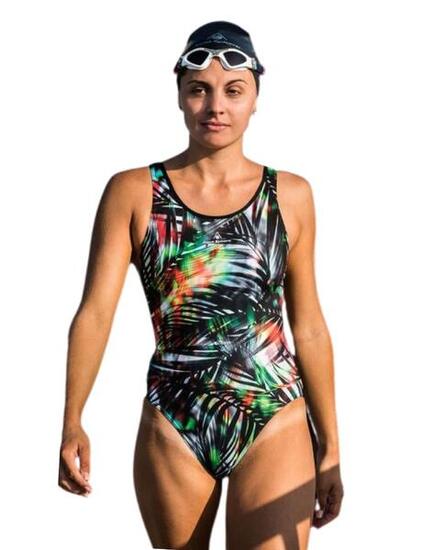 Maillot de bain Aqua Sphere Miami - Noir/Multicolore - Taille 32