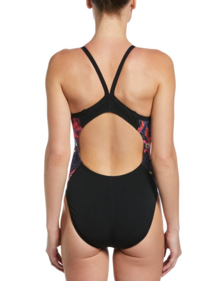 Strój pływacki jednoczęściowy damski Nike Multiple Print Racerback Splice One