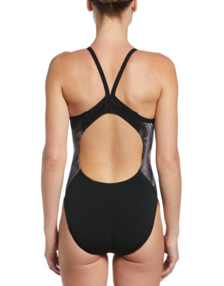 Strój pływacki jednoczęściowy damski Nike Multiple Print Racerback Splice One
