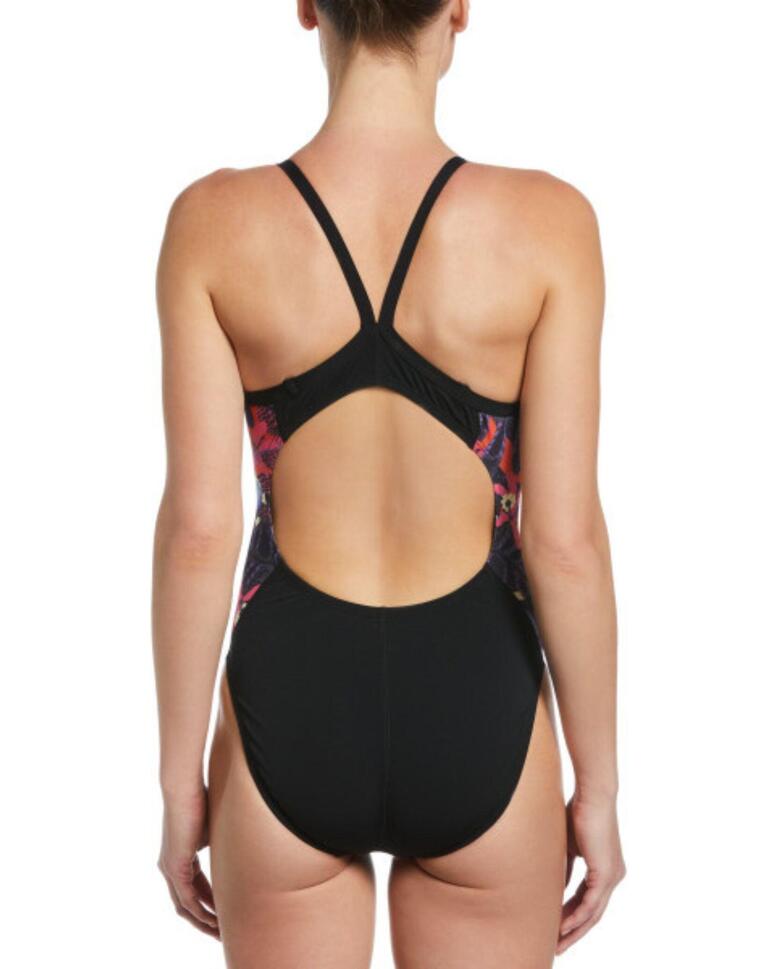 Strój pływacki jednoczęściowy damski Nike Multiple Print Racerback Splice One