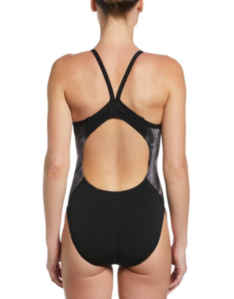 Strój pływacki jednoczęściowy damski Nike Multiple Print Racerback Splice One