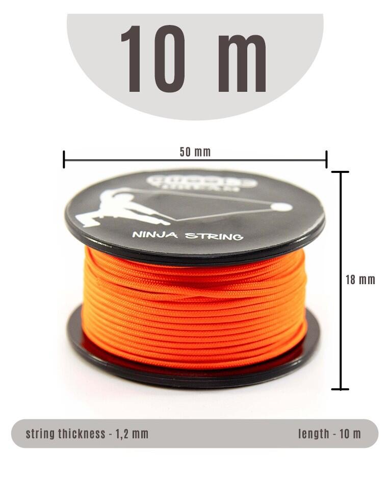 10m Juggle Dream Ninja Diabolo String - Orange 3/4