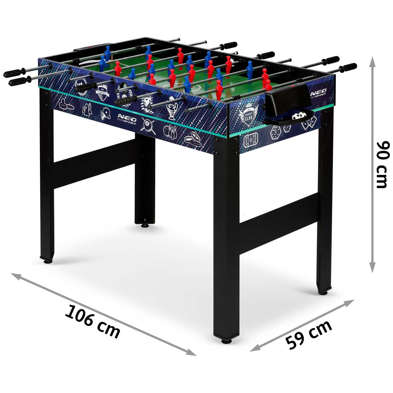 Tavolo Calcio Balilla Biliardo adulto Neo-Sport Ns-801 5/5