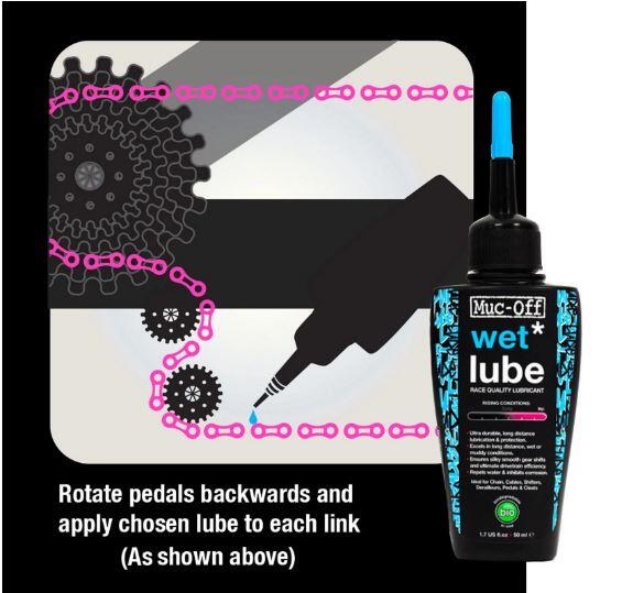 Muc-Off Wet Lube Race Quality Lubricant - 50ml 3/6