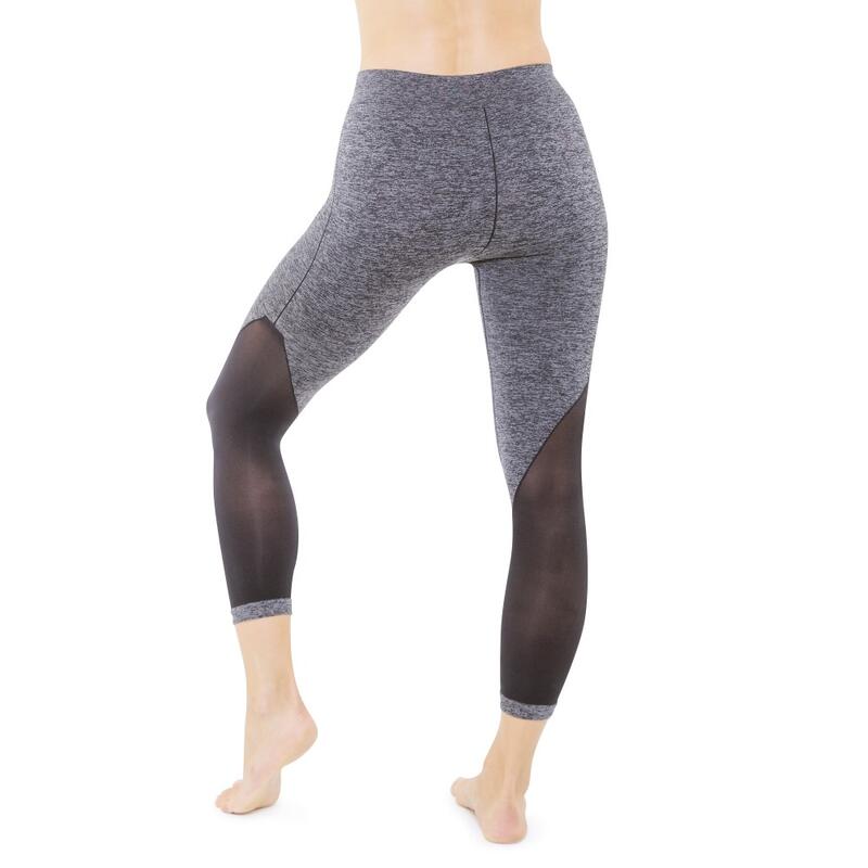 Cellutex Compressiebroek fitness 7/8 zwart-grijs