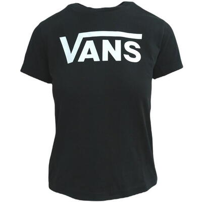 T-shirt vans fying v crew. zwart. dames