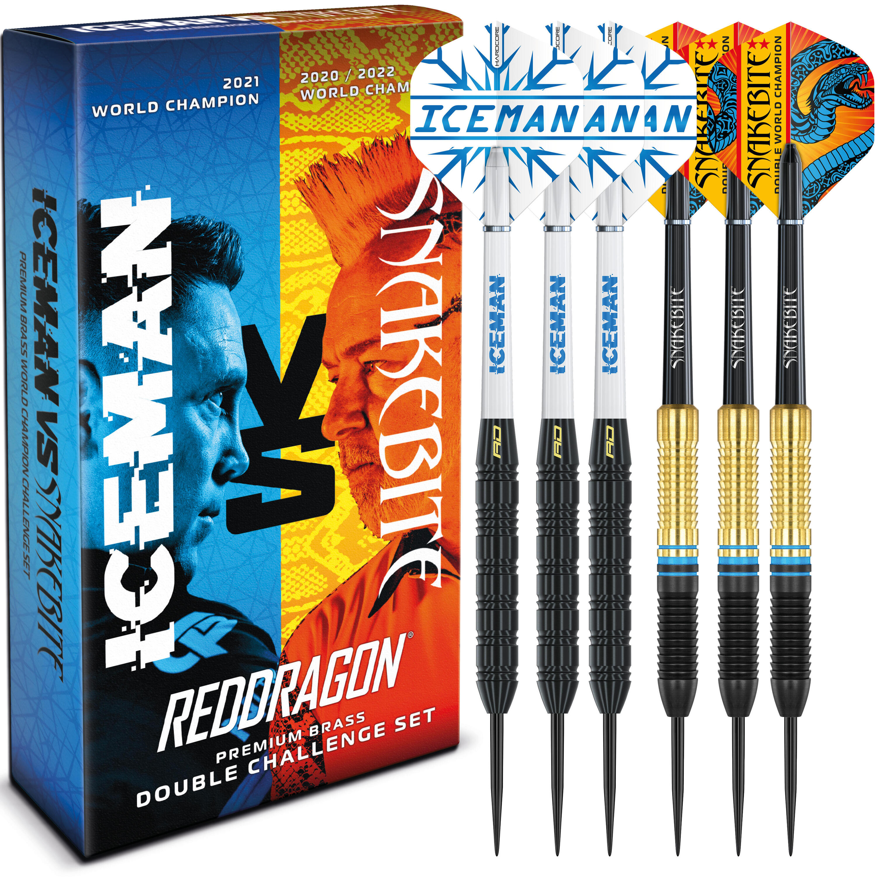 Peter Wright 'Snakebite' v Gerwyn Price 'Iceman' DWC Brass Darts Set 1/7