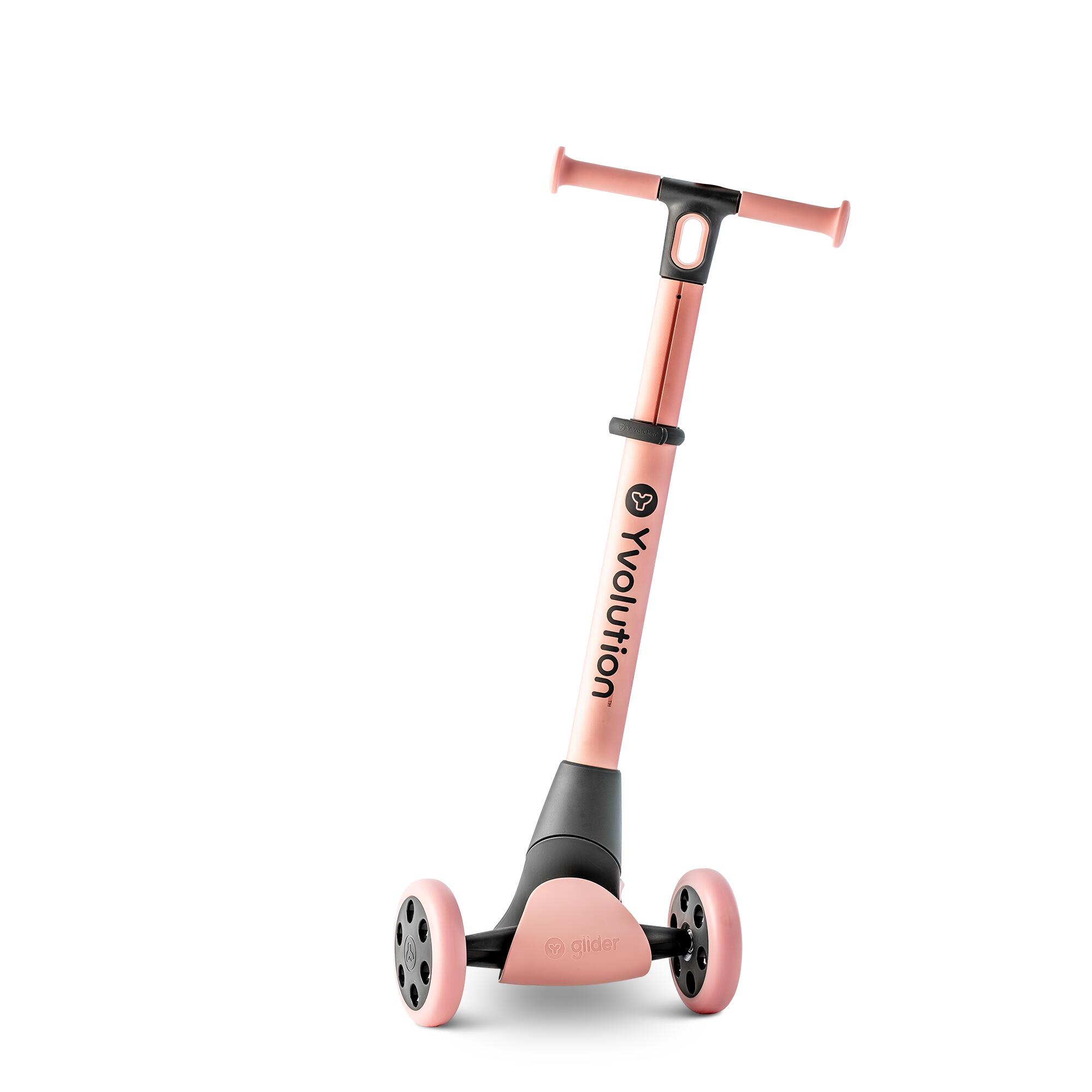 PATINETE 3 RUEDAS PARA NIÑOS YVOLUTION YGLIDER   ROSA 2/6