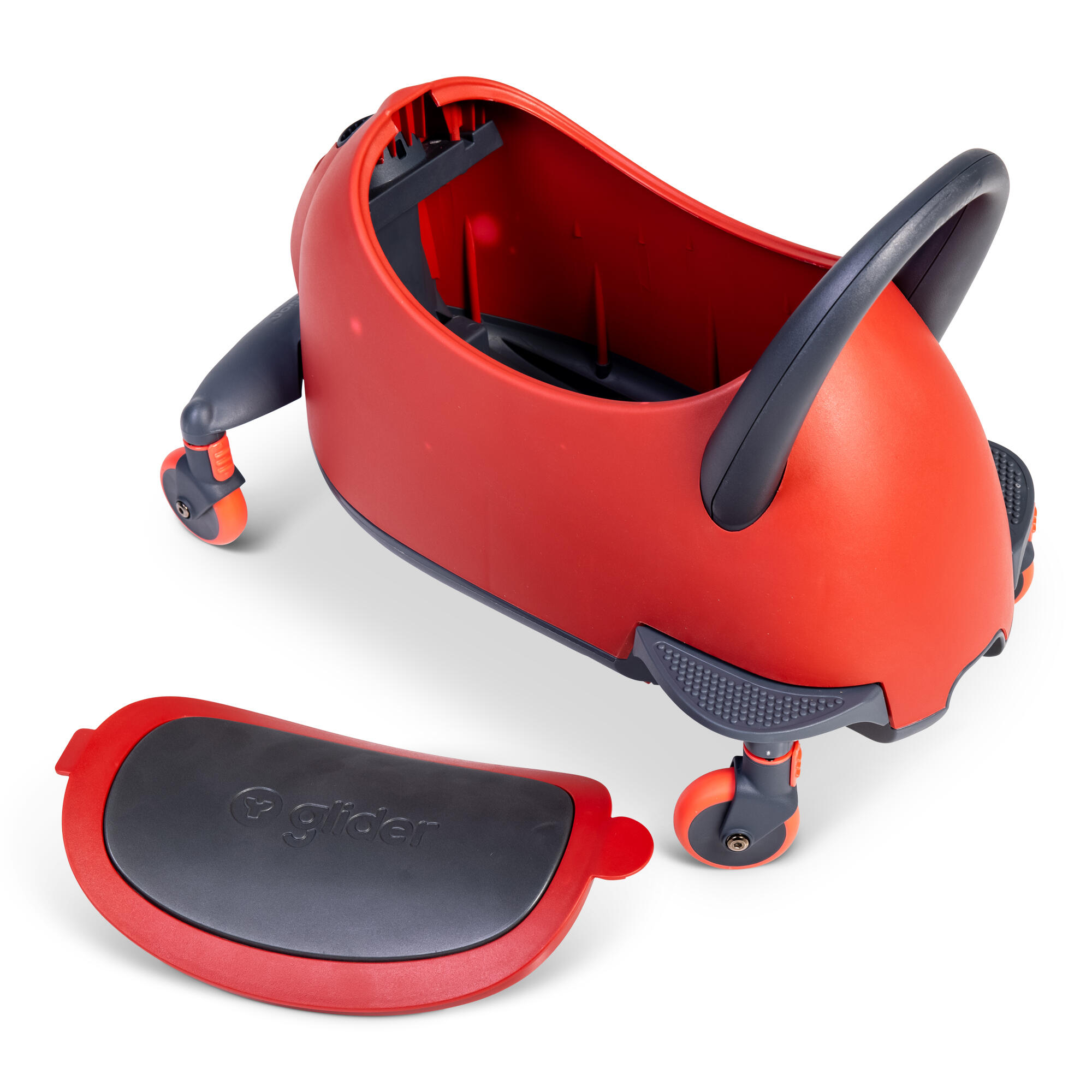 PATINETE Y CORREPASILLOS PARA NIÑOS 4 EN 1 YVOLUTION YGLIDER LUNA ROJO 3/7