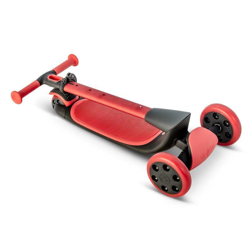 Yvolution Y Glider Kiwi | Patinete de tres ruedas para niños con ruedas LED  para niños a partir de 3 años (verde)