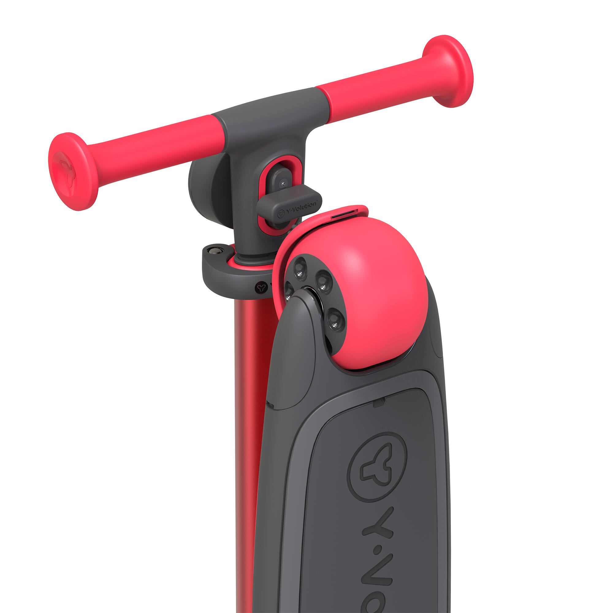 TROTINETE  DE 3 RODAS PARA CRIANÇAS YVOLUTION YGLIDER   VERMELHO 5/7