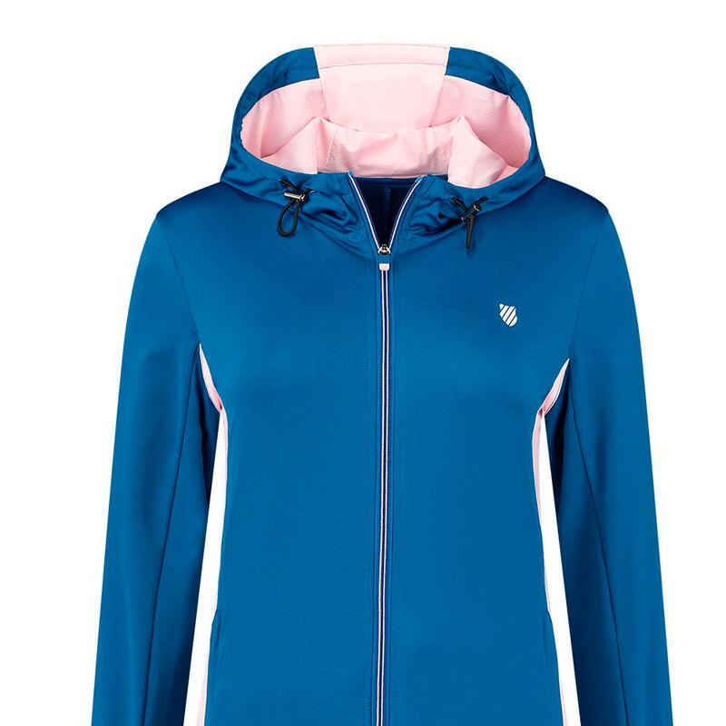 Chaqueta de tenis y padel mujer kswiss HYPERCOURT TRACKSUIT STRCH azul
